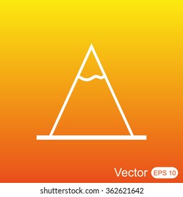 Vector Mountains Icon Symbol