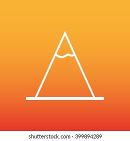 Vector Mountains Icon Symbol