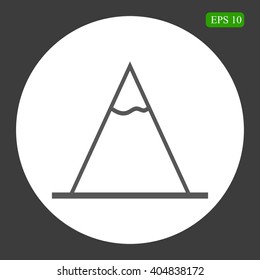 Vector Mountains Icon Symbol