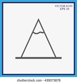 Vector Mountains Icon Symbol
