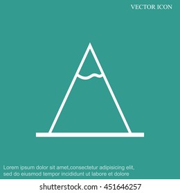 Vector Mountains Icon Symbol
