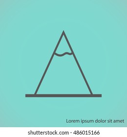 Vector Mountains Icon Symbol