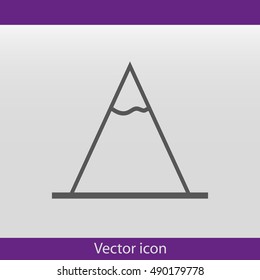 Vector Mountains Icon Symbol