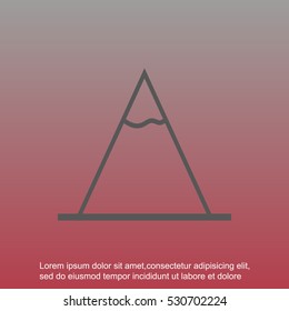 Vector Mountains Icon Symbol