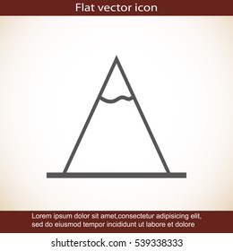Vector Mountains Icon Symbol