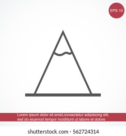 Vector Mountains Icon Symbol