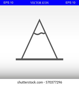 Vector Mountains Icon Symbol