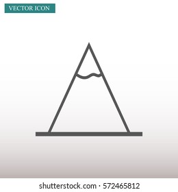 Vector Mountains Icon Symbol
