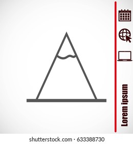 Vector Mountains Icon Symbol