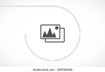 Vector Mountains Icon Symbol . Lorem Ipsum Illustration design