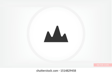 Vector Mountains Icon Symbol . Lorem Ipsum Illustration design