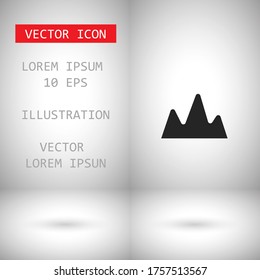 Vector Mountains Symbol Symbol . Lorem-Ipsum-Illustrationsdesign