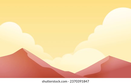 Vector mountains landscape background. vector illustration