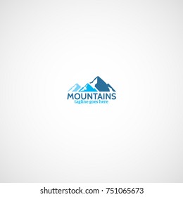 Vector mountains logo.