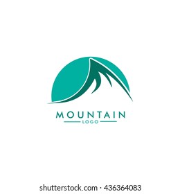 Vector Mountains logo illustration. Flat Style Design. Great for t-shirt