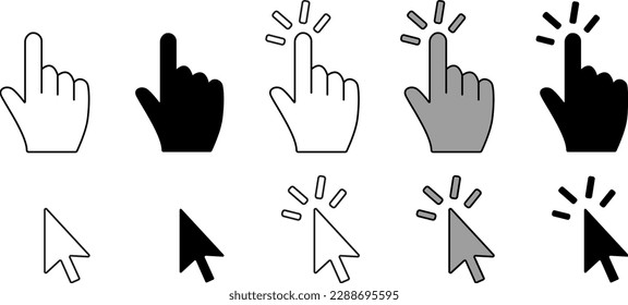 vector mouse cursor click social media