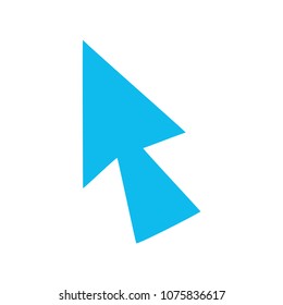 vector mouse cursor symbol - arrow click pointer illustration isolated, web communication icon