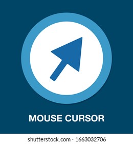 vector mouse cursor symbol - arrow click pointer illustration isolated