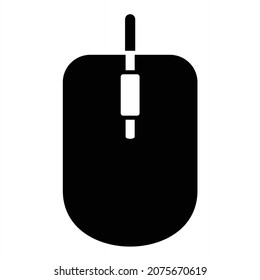 Vector Mouse Glyph Icon Design

