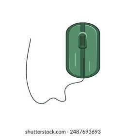 Vector mouse icon.  Mouse tool vector illustration isolated.
