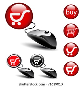 Vector - mouse shopping pointers