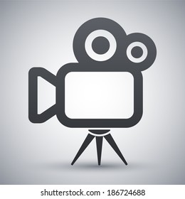 Vector movie camera icon