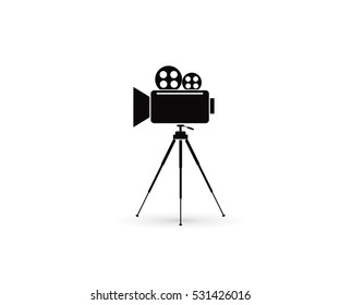 Vector movie camera icon
