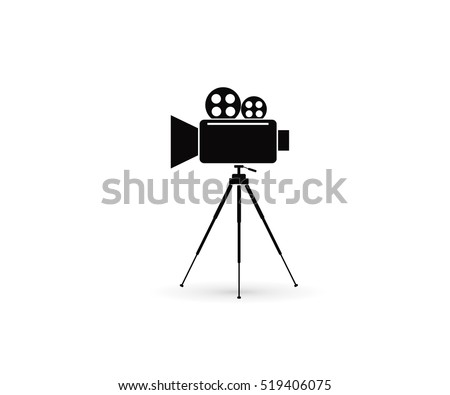 Vector movie camera icon