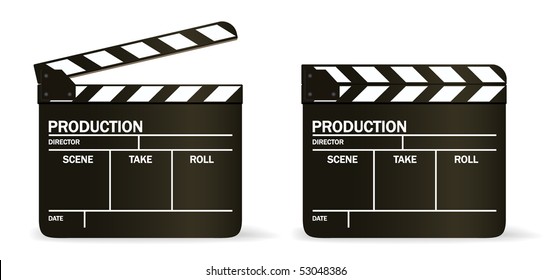 VECTOR movie clapper board