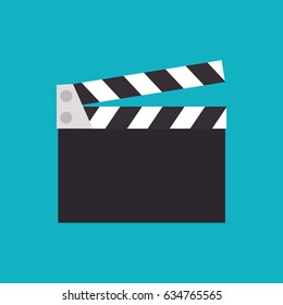 Vector Movie Clapper Board Icon