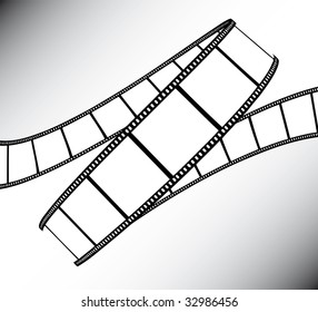 vector movie/photo film - illustration on gradient background