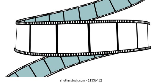 vector movie/photo film - isolated illustration on white background