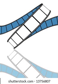 vector movie/photo film - isolated illustration on white background