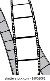 vector movie/photo film - isolated illustration on white background