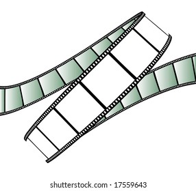 vector movie/photo film - isolated illustration on white background