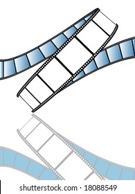 vector movie/photo film - isolated illustration on white background
