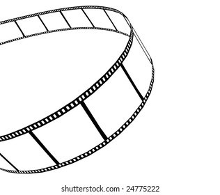 vector movie/photo film - isolated illustration on white background