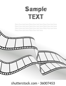   vector movie/photo film - isolated illustration on white background