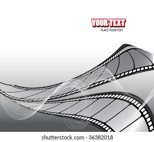  vector movie/photo film - isolated illustration on white background