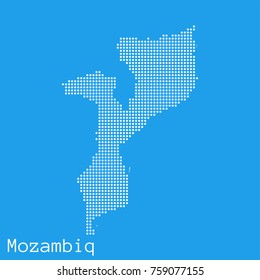 Mozambiqe Images Stock Photos Vectors Shutterstock   Vector Mozambiq Map Silhouette Dotted 260nw 759077155 