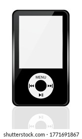 Vector mp3 player on white background
