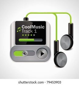 Icono del reproductor de vectores mp3 XXL	