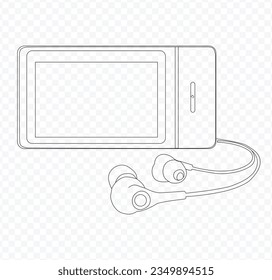 a vector mp4 player ideal for design projects