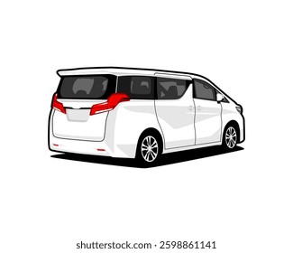 vector mpv premium van car automotive illustration