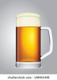 vector mug of beer