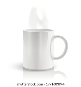 Vector mug isolated on white background.