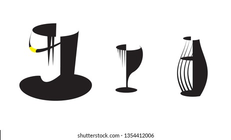 Vector Mug Siluet Icon