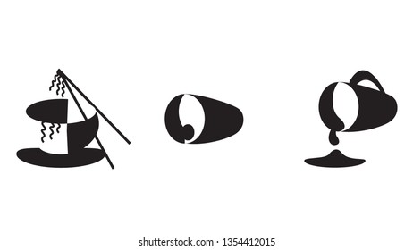 Vector Mug Siluet Icon