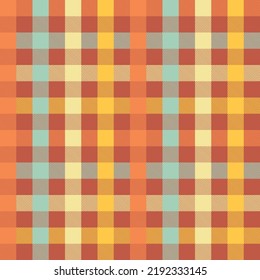 Vector multicolor otoño Gingham