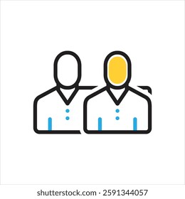 Vector multi color icon for with